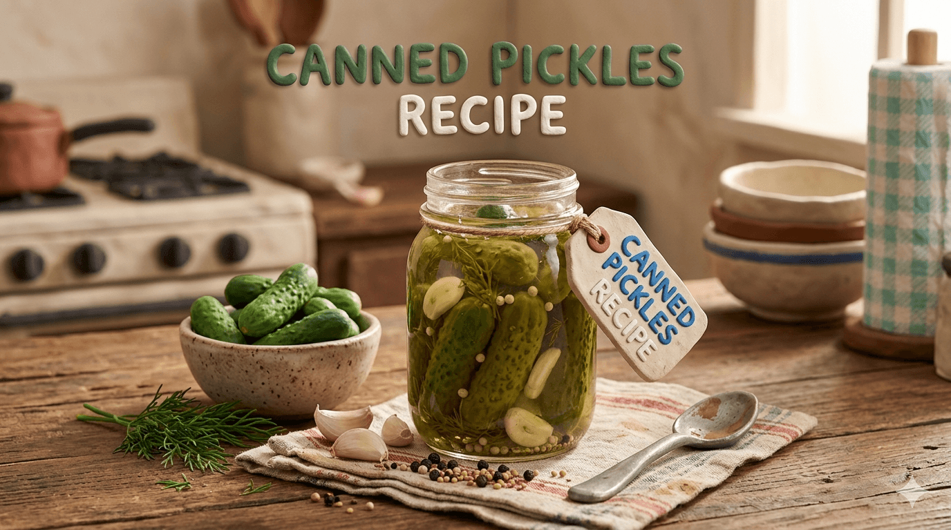 Canned Pickles Recipe: How to Make Crisp Homemade Dill Pickles with Water Bath Canning
