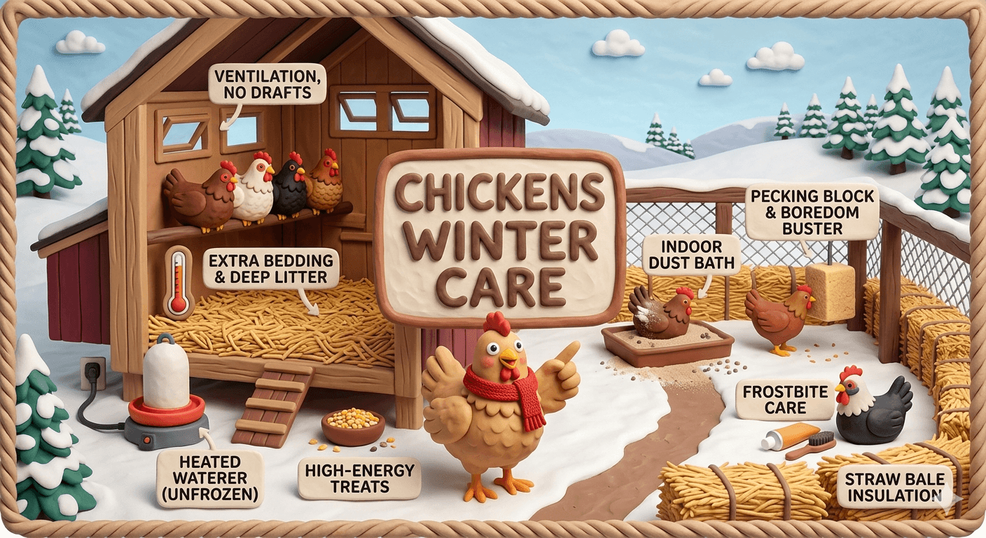 How to Take Care of Chickens in the Winter: A Friendly Cold Weather Guide for Homestead Flocks