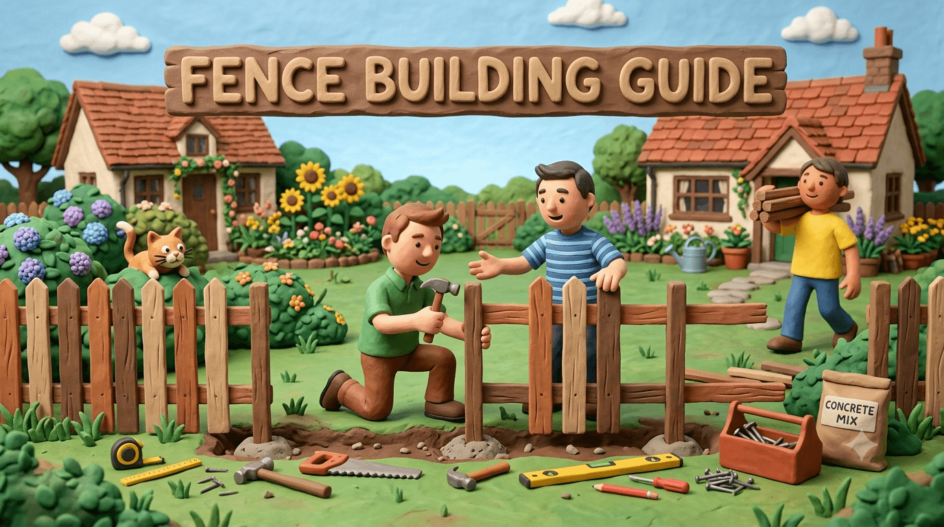 DIY Fence Building Guide: How to Build a Fence (Types Compared + Step by Step Plans)