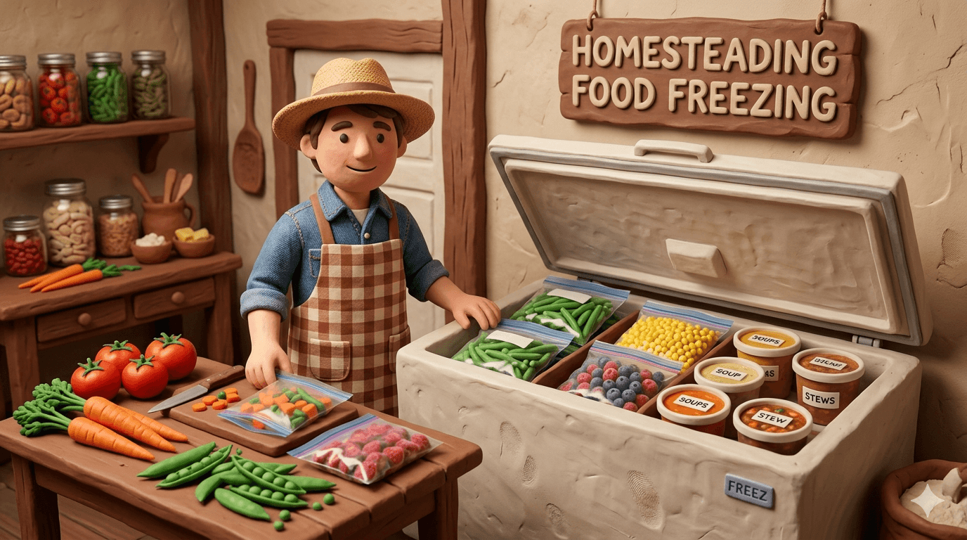 Homestead Food Freezing Guide: How to Build a Year Round Freezer Pantry