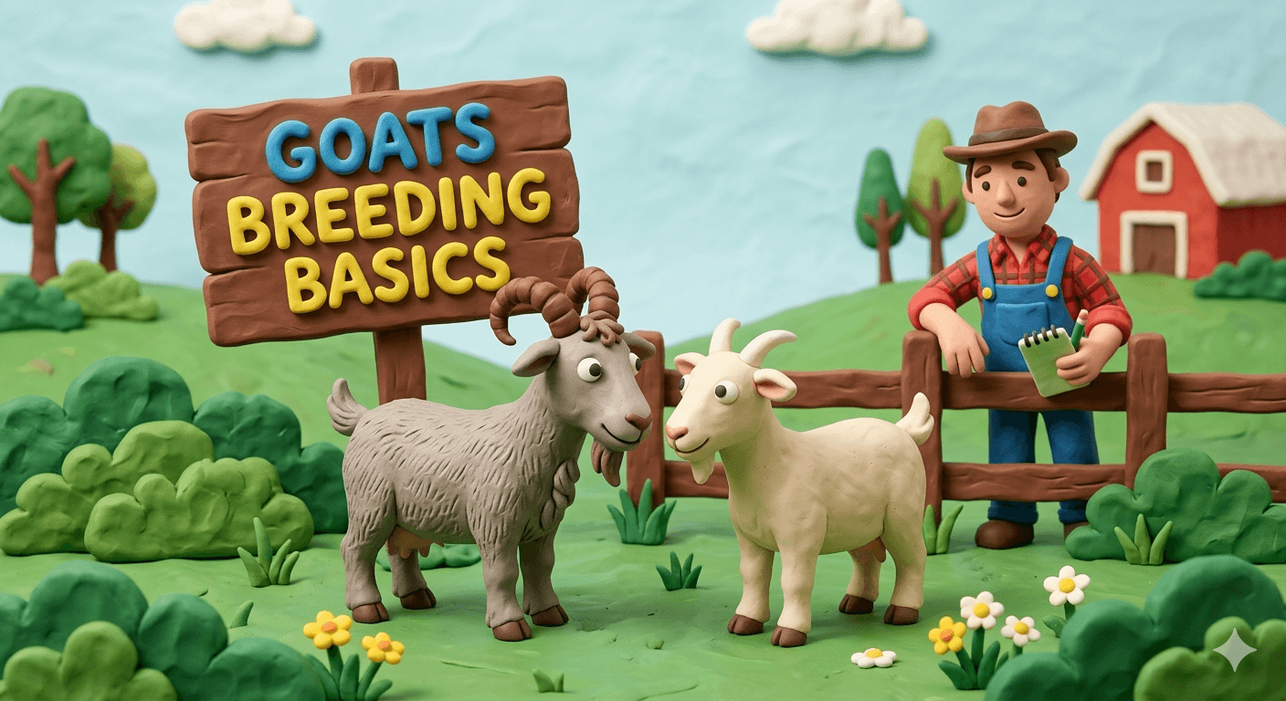 Goat Breeding Basics: A Friendly Homestead Guide to Heat Cycles, Bucks, Kidding, and Healthy Kids