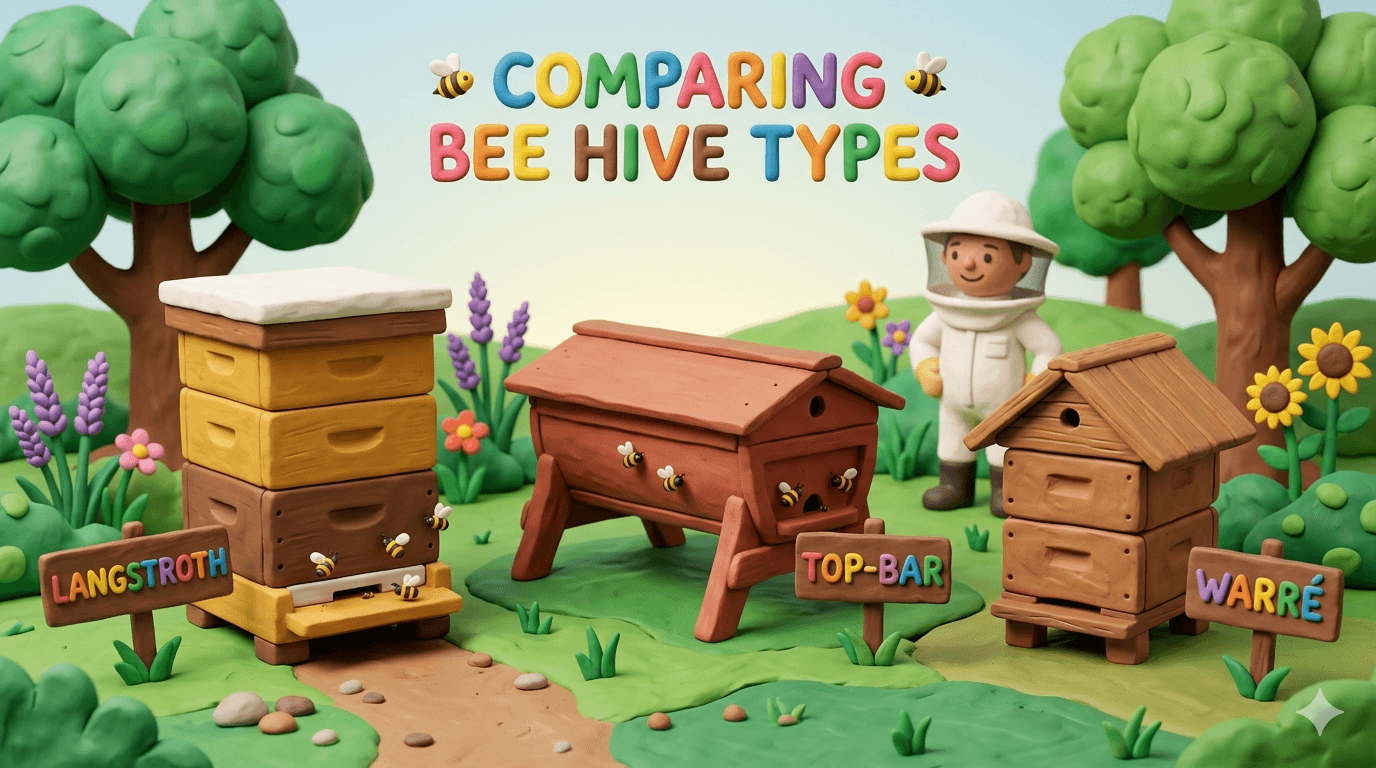 Bee Hive Types Compared: Langstroth, Top Bar, Warre, and Flow Hive