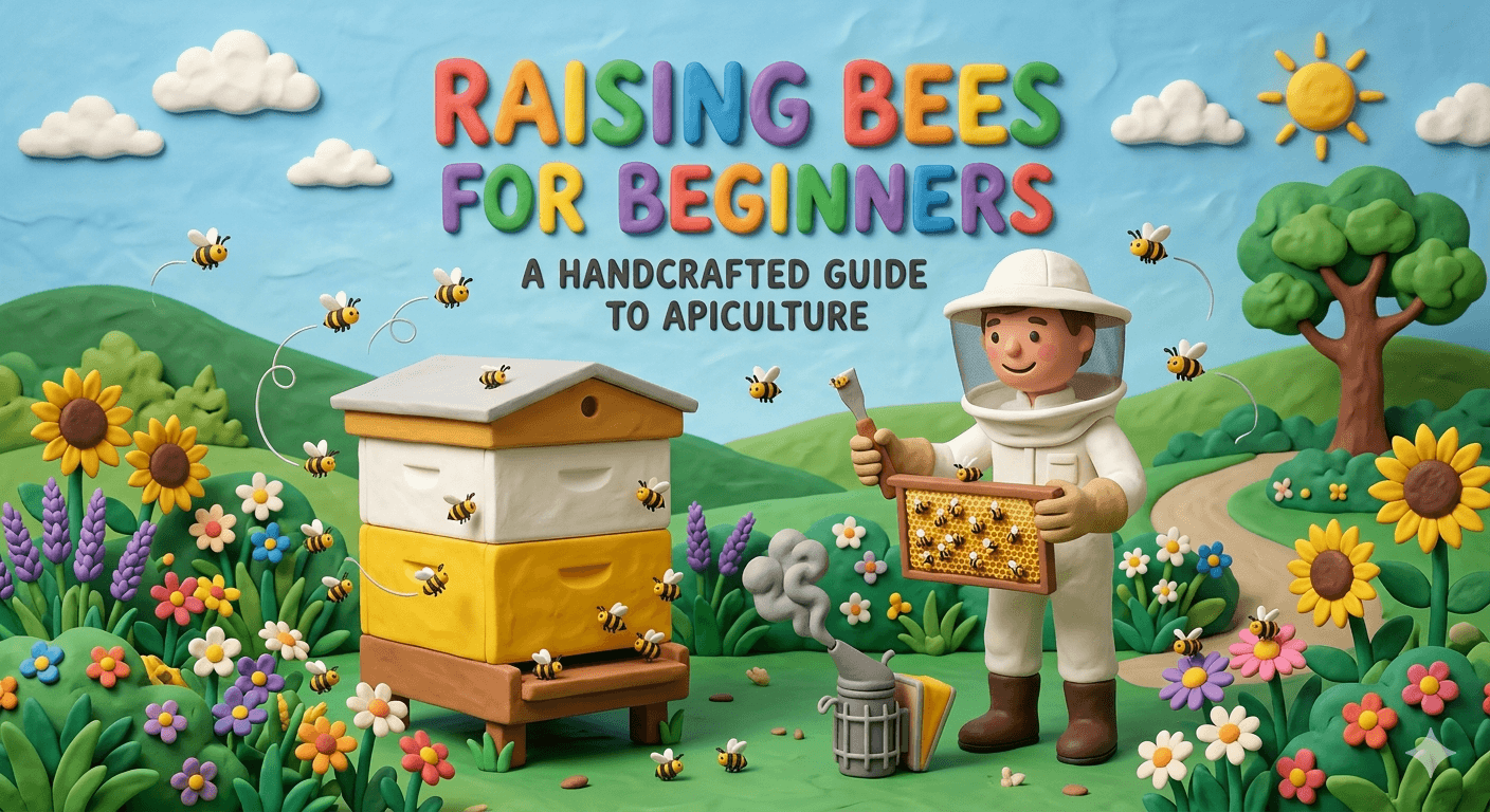 Raising Bees for Beginners: A Handcrafted Guide to Apiculture