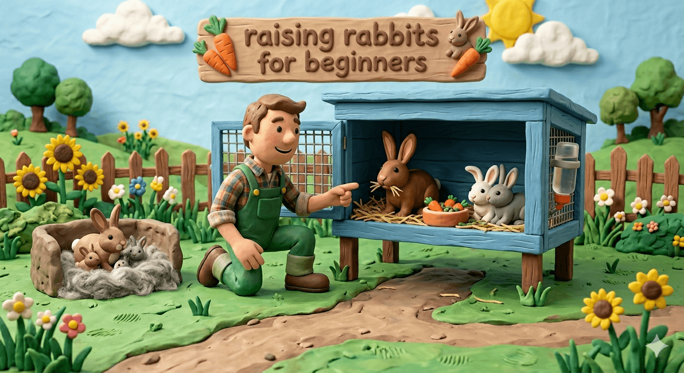 Raising Rabbits for Beginners: The Complete Guide to Meat, Manure, and a Self Sufficient Homestead