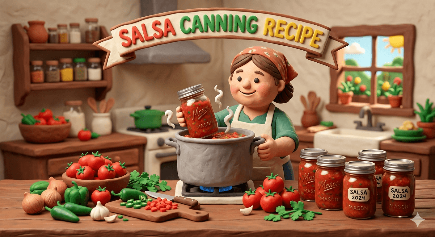 Salsa Canning Recipe: How to Make and Water Bath Can Fresh Tomato Salsa at Home